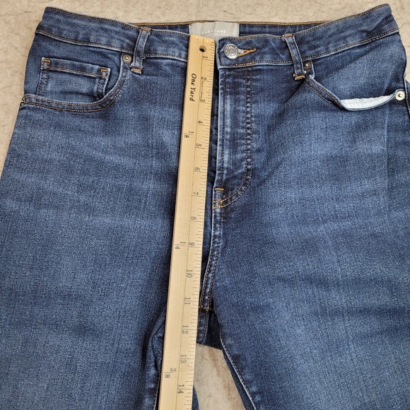 Everlane Curvy High Rise Skinny Jeans Womens 32 Reg Blue Dark Wash 32x27 - Picture 9 of 12